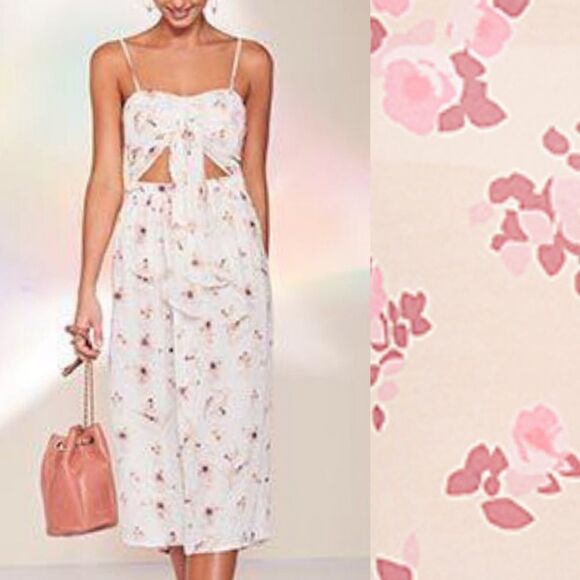 Flynn Skye Faith Midi Dress Pink Dreams XS